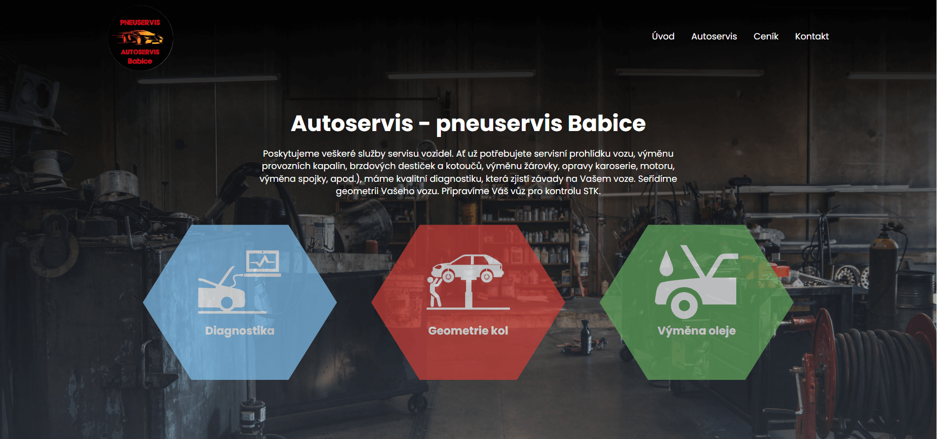 Autoservis a pneuservis Babice